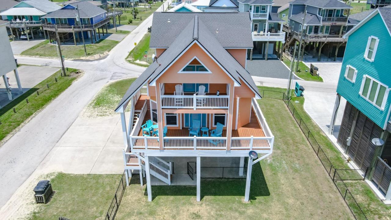 Spring Break Specials! Front Row Views - Tiki Bar - Playground Villa Bolivar Peninsula Exterior photo